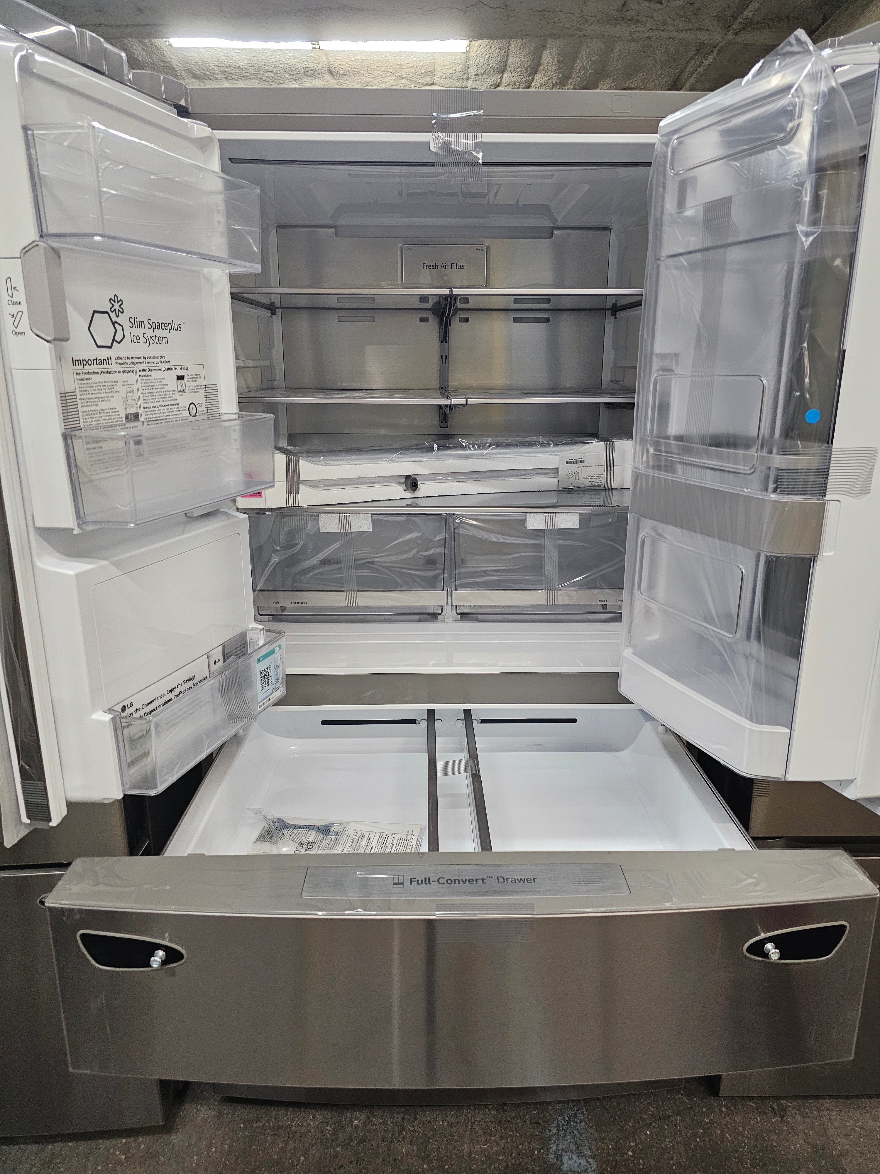 LG 29.5 Cu. Ft. 4-Door French Door-in-Door Smart Refrigerator with Craft Ice Stainless Steel